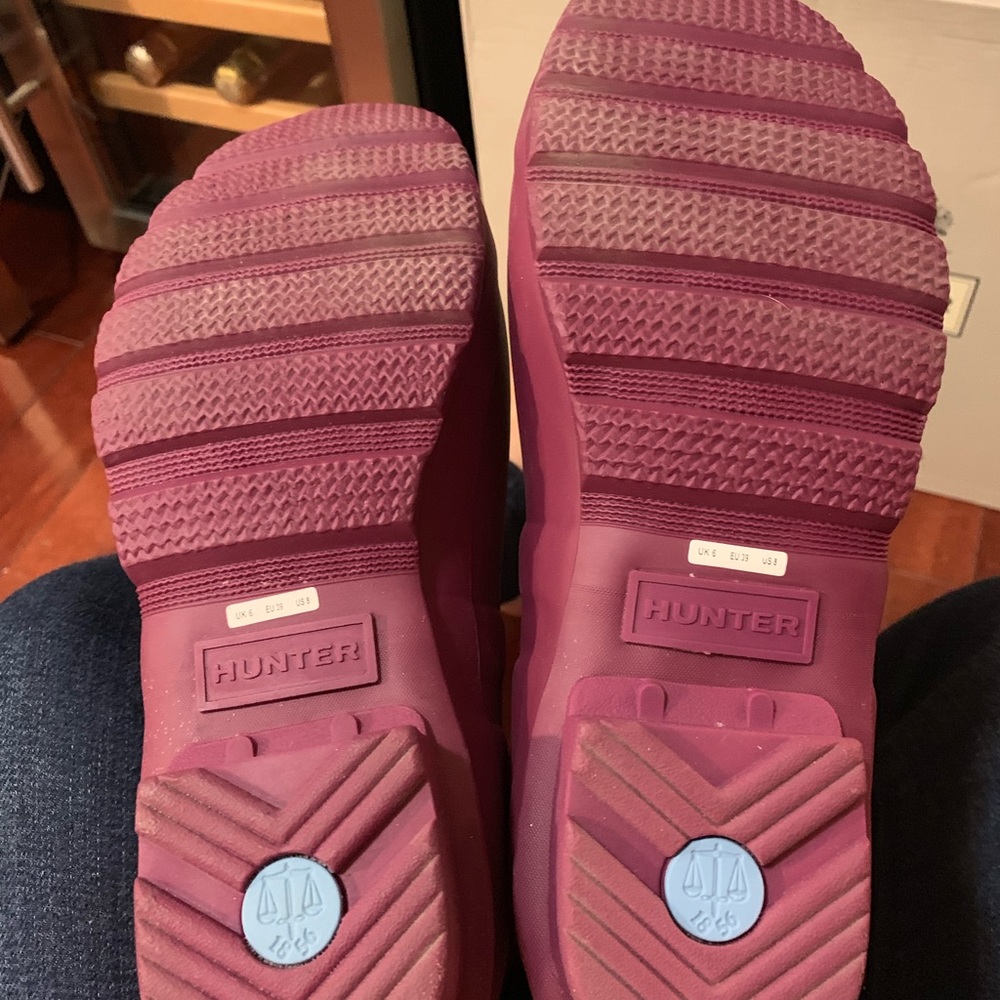 Hunter Original Tall Rain Boots Matte Violet - Picture 6 of 7